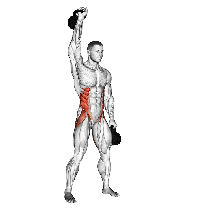 Демонстрация двойное махание гирей