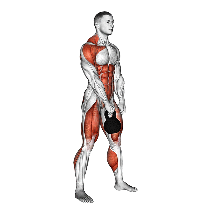 Демонстрация очищение гири из положения виса