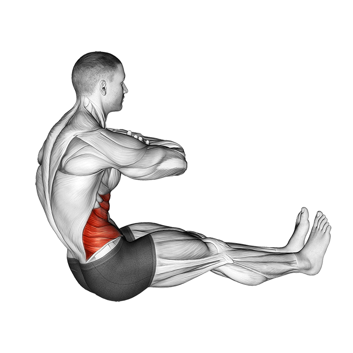 Демонстрация скручивание позвоночника
